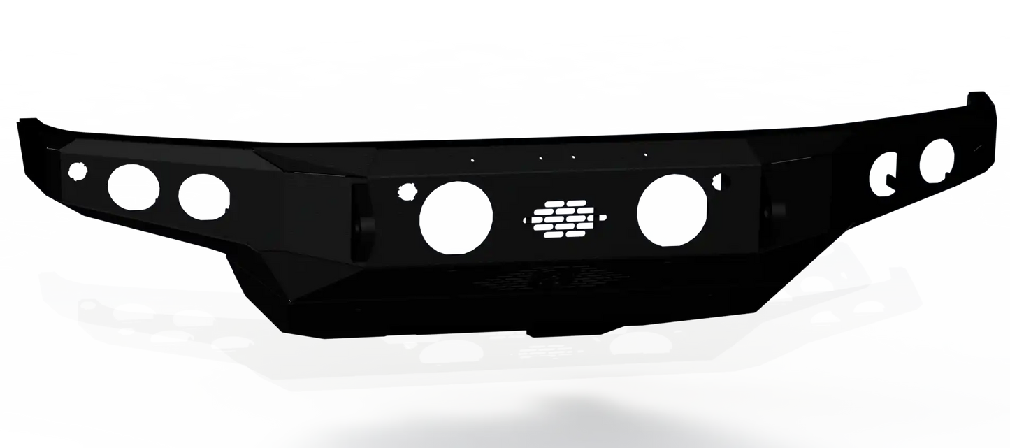 Stealth Front Mid Width Non-Winch Bumper - Texture Black 2021-2024 Ford Bronco