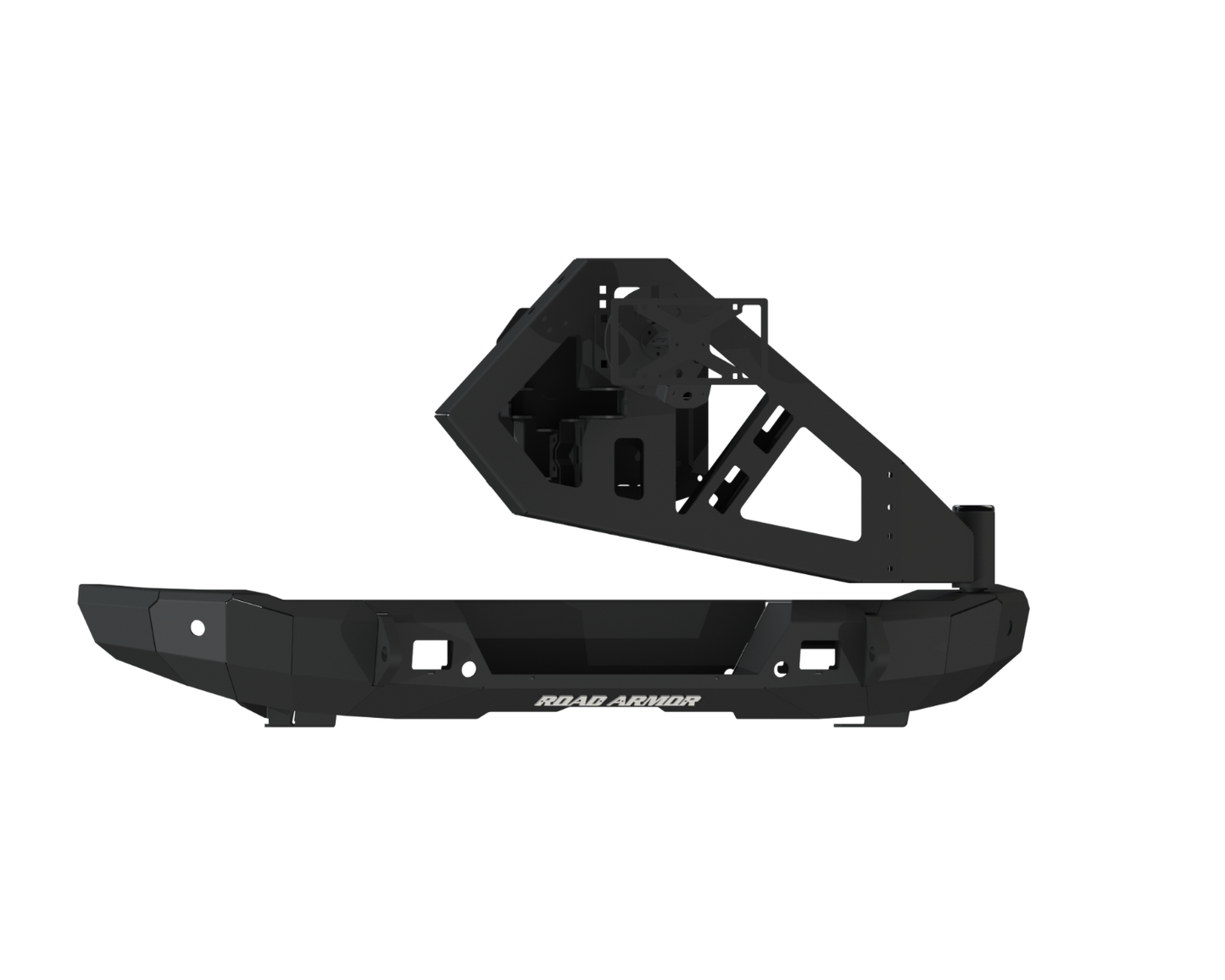 Stealth Rear Non-Winch Bumper | Tire Carrier - Texture Black 2021-2024 Ford Bronco