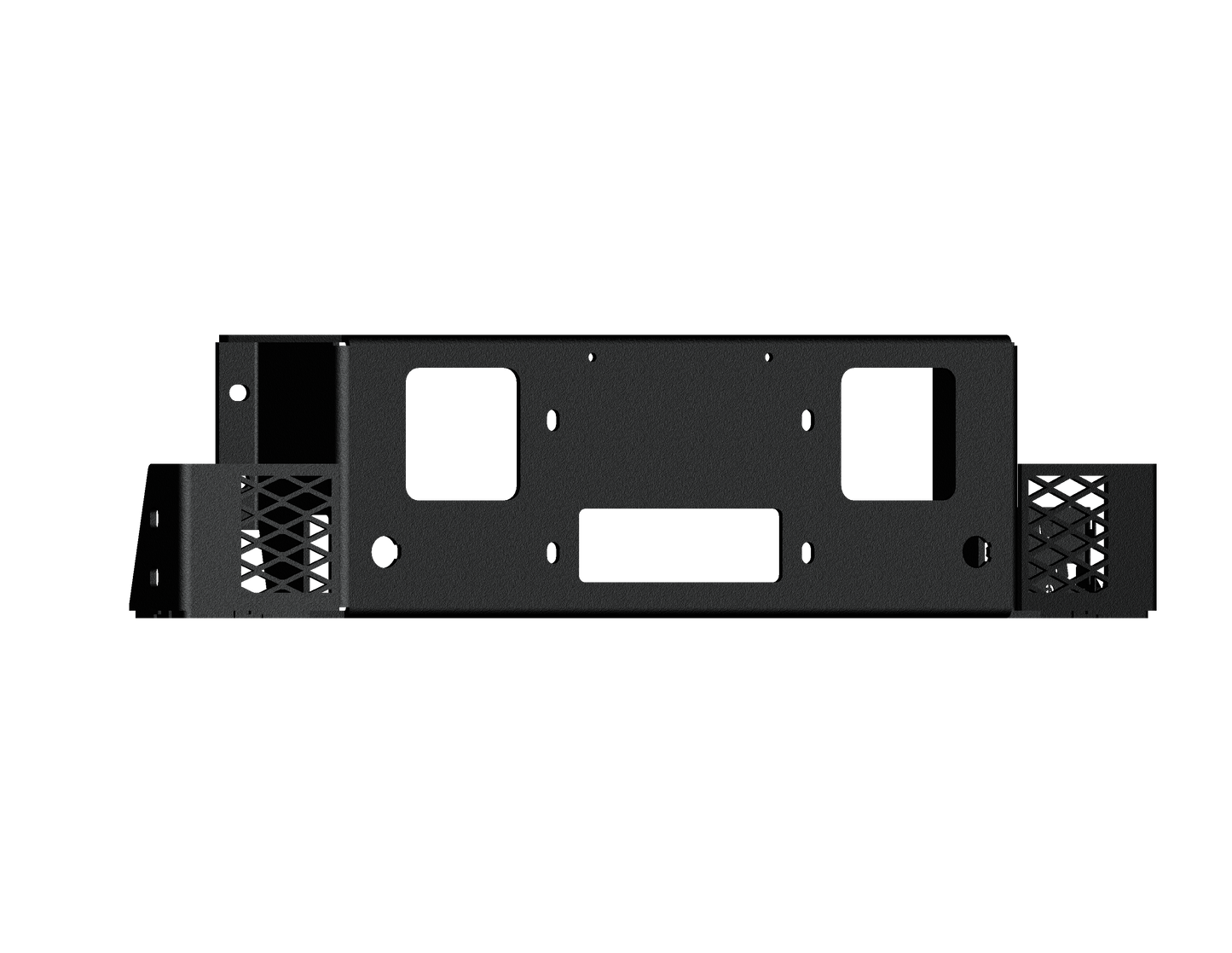 Vaquero Front Bumper Accessory Winch Plate - Texture Black - 2023-2026 - Ford F-250 F-350 F-450 F-550