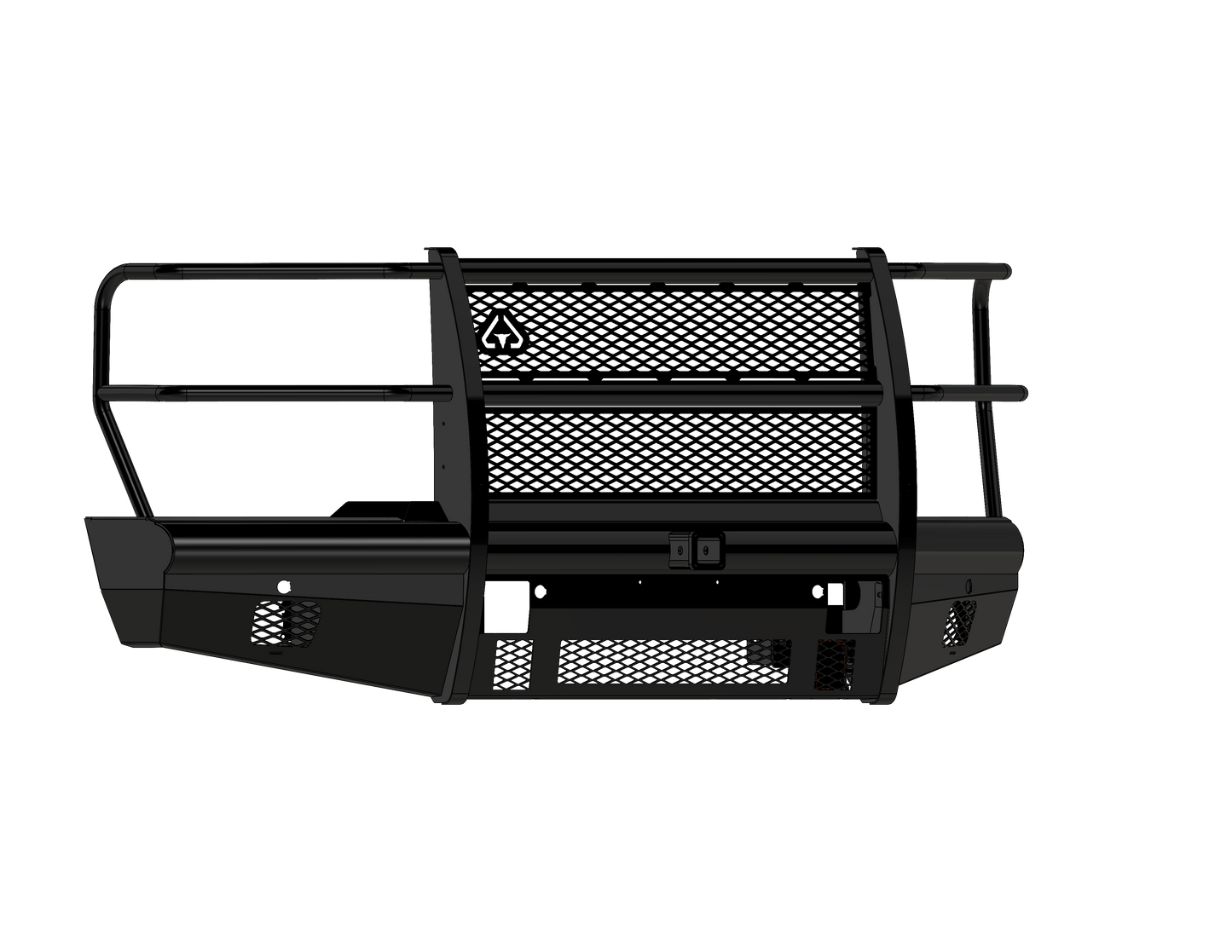 Vaquero Front Non-Winch Bumper Full Guard | 2in Receiver - Gloss Black 2023-2026 Ford F-250 F-350 F-450 F-550