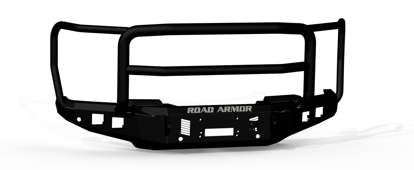 Stealth Front Winch Bumper Lonestar Guard - Texture Black