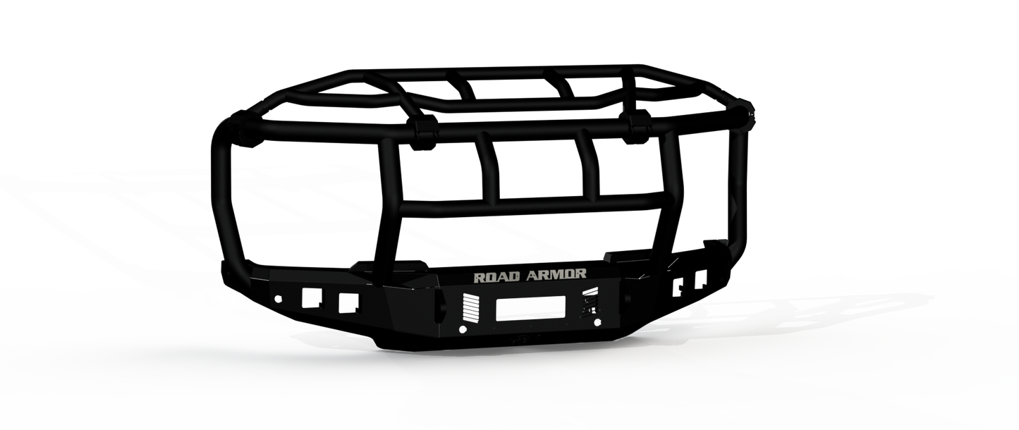 Stealth Front Non-Winch Bumper Titan II Guard | Intimidator - Texture Black - 2023-2025
