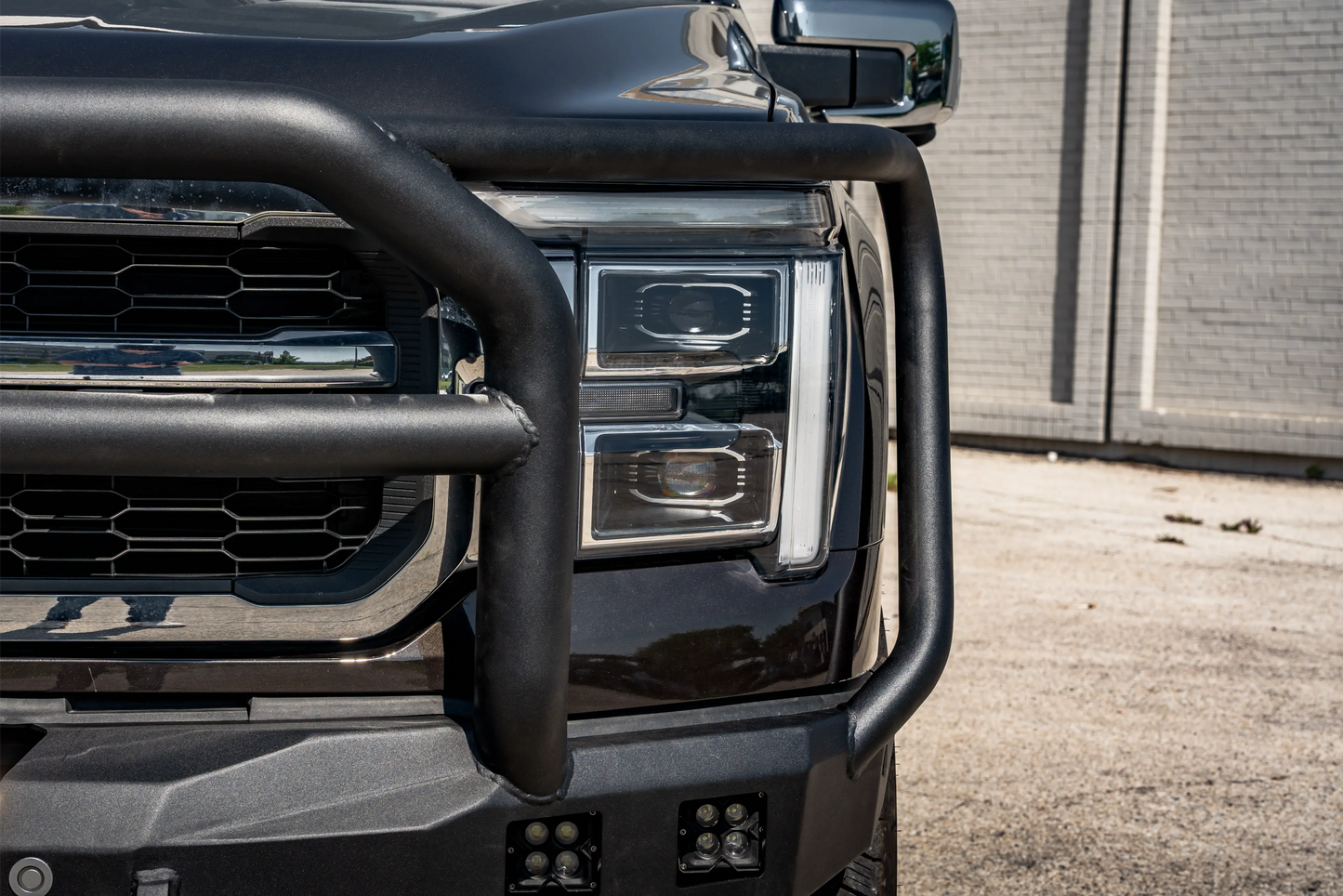 Stealth Front Winch Bumper Lonestar Guard - Texture Black - 2024-2026 - Ford F-150
