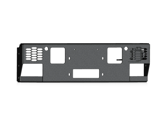 Vaquero Front Bumper Accessory Winch Plate - Texture Black - 2024-2026 - Ford F-150