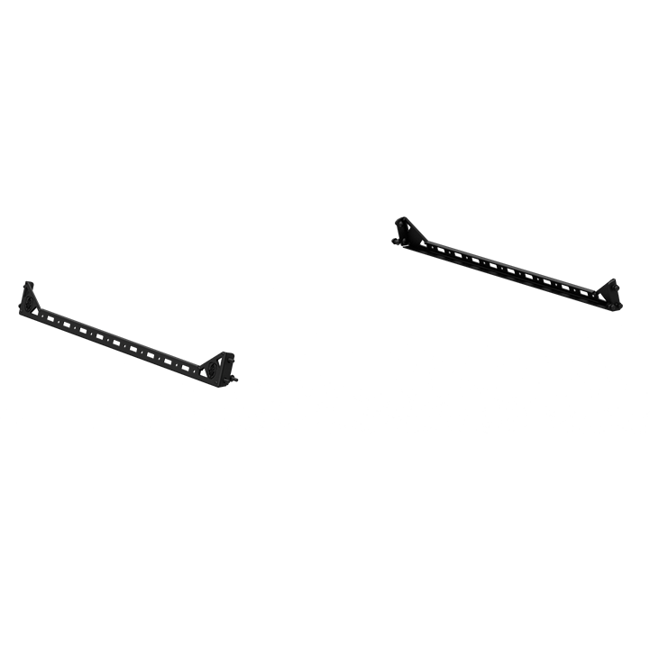 Treck Bed Rack System Accessory | Lower 6.5Ft. Bed Rail Mount (Pair) - Texture Black