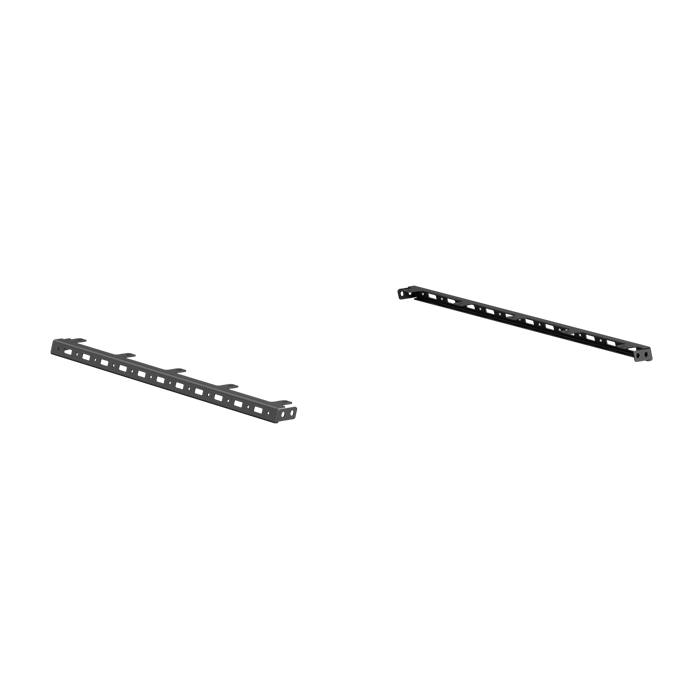Treck Bed Rack System Accessory | Upper 6.5Ft. Bed Rail Mount (Pair) | 5 Light Mounts - Texture Black
