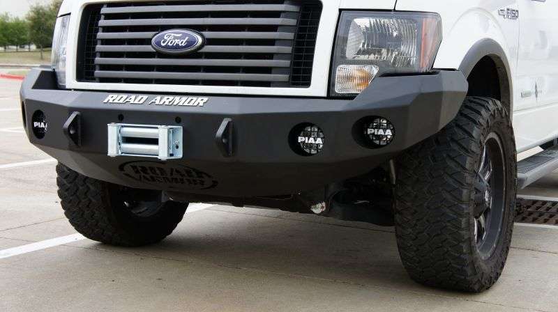 Stealth Front Winch Bumper | Round Holes - Texture Black 2009-2014 Ford F-150