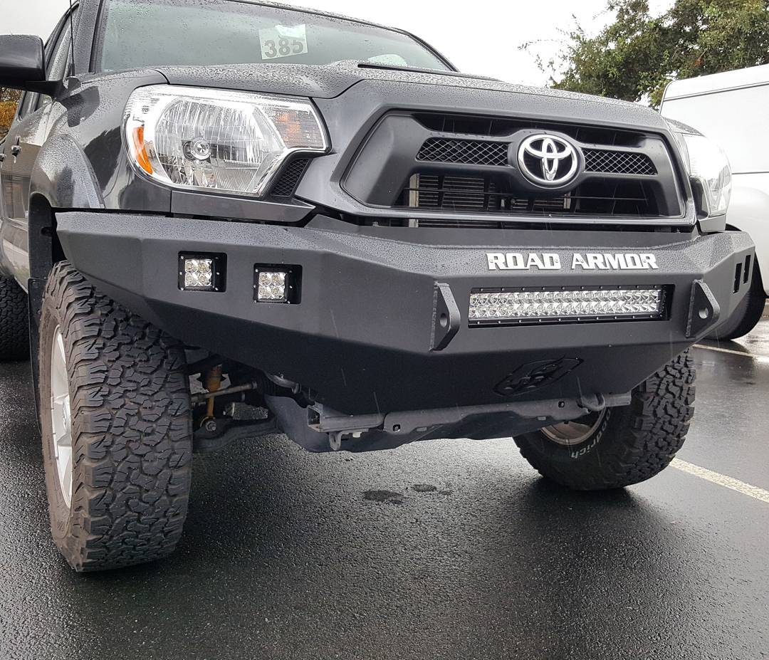 Stealth Front Non-Winch Bumper - Texture Black 2012-2015 Toyota Tacoma