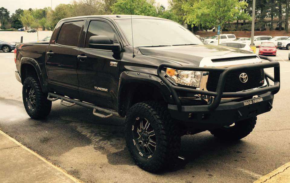 Stealth Front Winch Bumper Lonestar Guard - Texture Black 2014-2021 Toyota Tundra