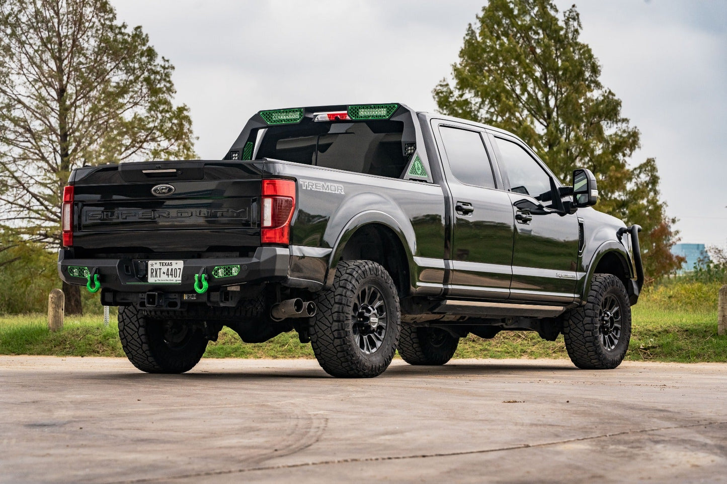 Evolution Rear Bumper - Texture Black 2017-2022 Ford F-250 F-350