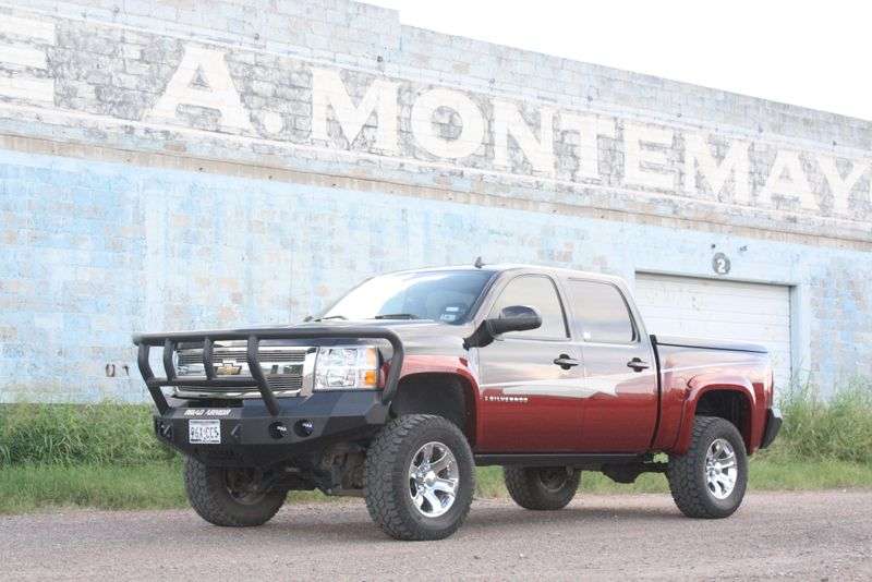Stealth Front Winch Bumper Titan II Guard | Round Holes - Texture Black 2008-2013 Chevrolet 1500