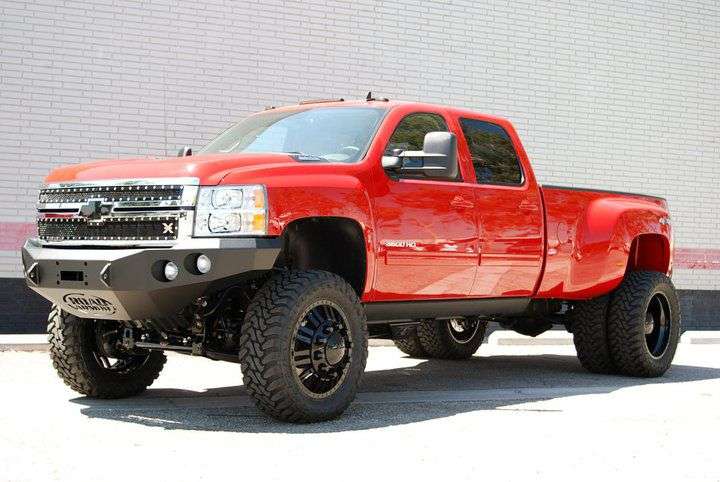 Stealth Front Winch Bumper | Round Holes - Texture Black 2011-2014 Chevrolet 2500 3500