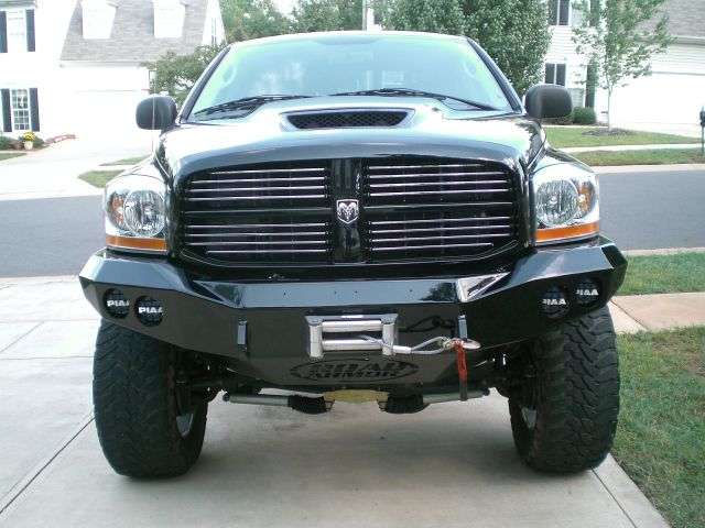 Stealth Front Winch Bumper | Round Holes - Texture Black 2006-2009 RAM 2500 3500