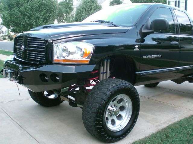 Stealth Front Winch Bumper | Round Holes - Texture Black 2006-2009 RAM 2500 3500