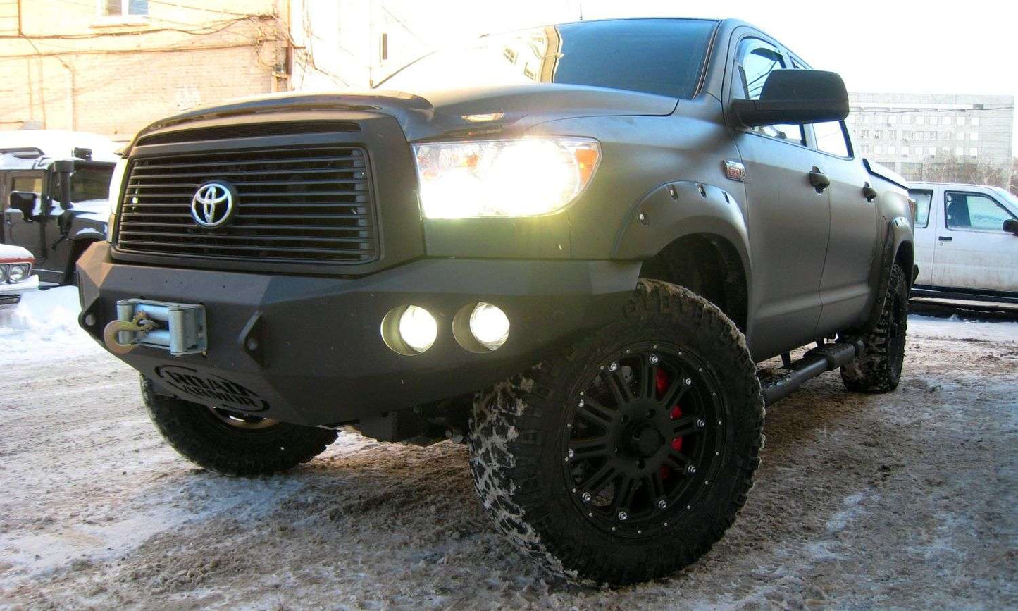 Stealth Front Winch Bumper | Round Holes - Texture Black 2007-2013 Toyota Tundra