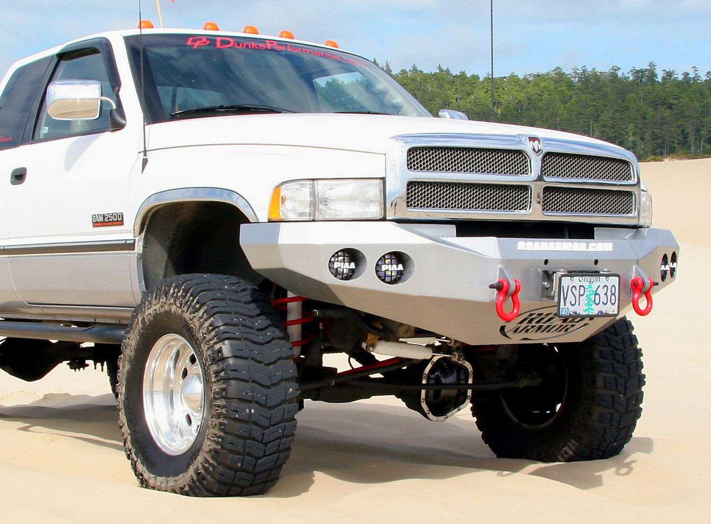 Stealth Front Winch Bumper | Round Holes - Texture Black 1994-1996 RAM 1500 2500 3500