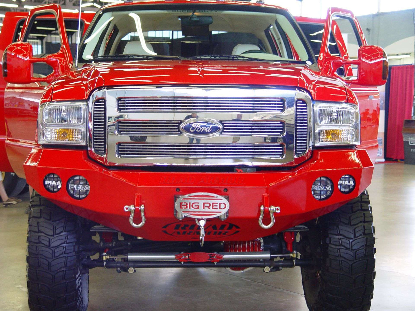 Stealth Front Winch Bumper | Round Holes - Texture Black 2005-2007 Ford F-250 F-350 Excursion