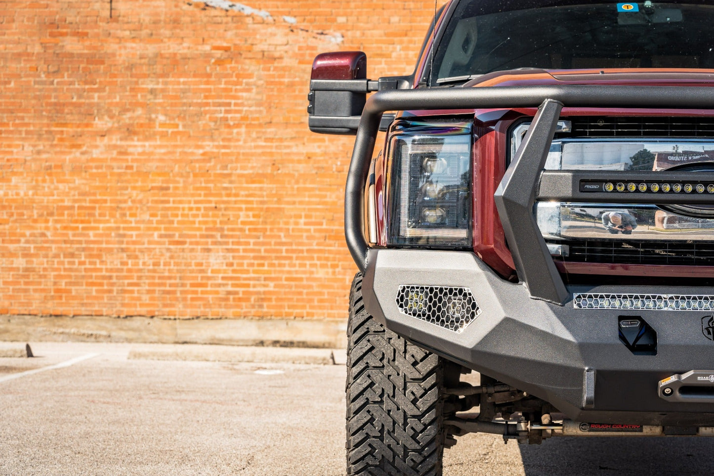 Evolution Front Winch Bumper Reaper Guard - Texture Black 2011-2016 Ford F-250 F-350