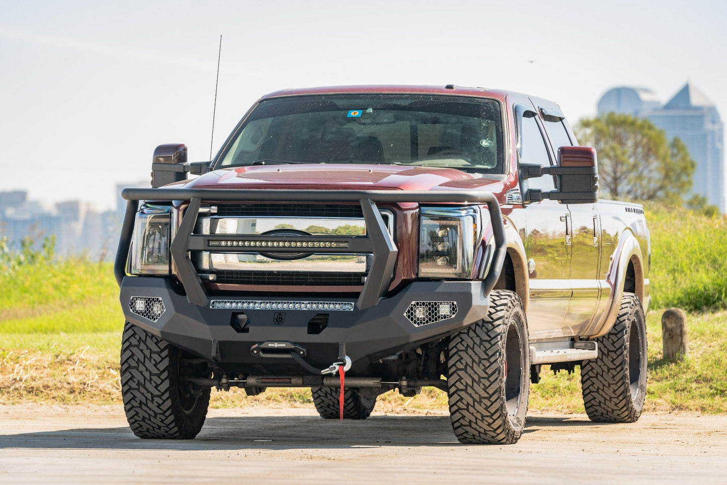 Evolution Front Winch Bumper Reaper Guard - Texture Black 2011-2016 Ford F-250 F-350