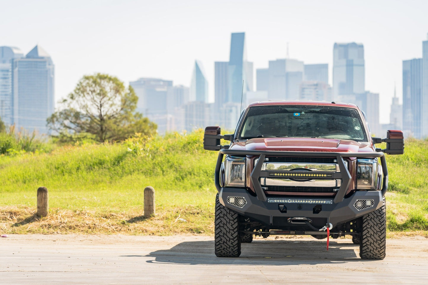 Evolution Front Winch Bumper Reaper Guard - Texture Black 2011-2016 Ford F-250 F-350