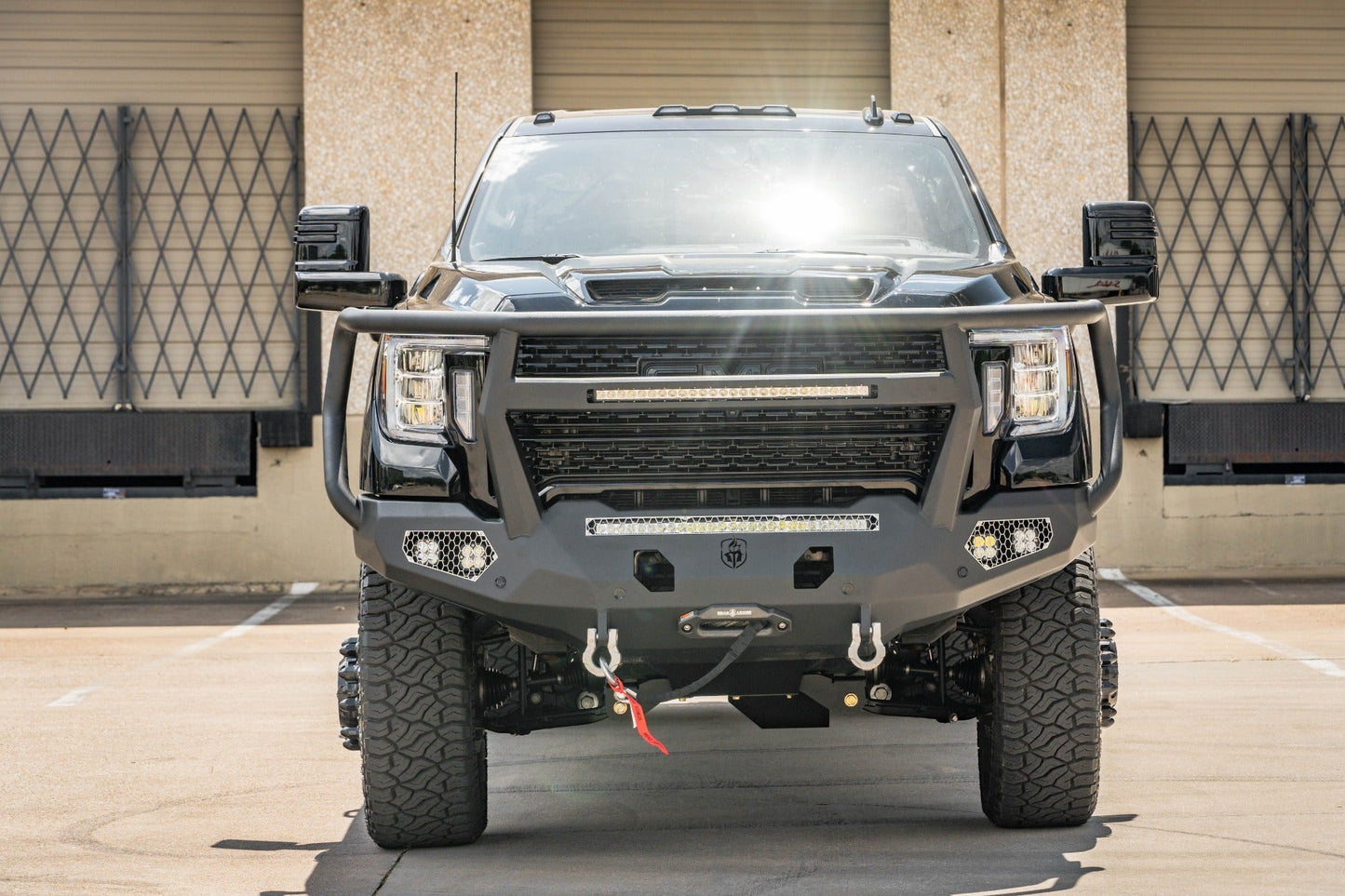 Evolution Front Winch Bumper Reaper Guard - Texture Black 2020-2023 GMC 2500 3500
