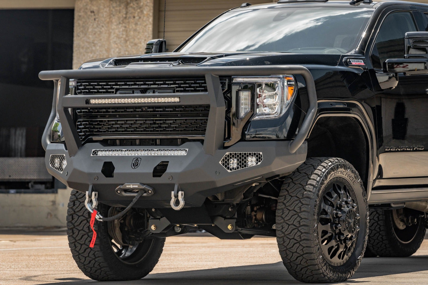 Evolution Front Winch Bumper Reaper Guard - Texture Black 2020-2023 GMC 2500 3500