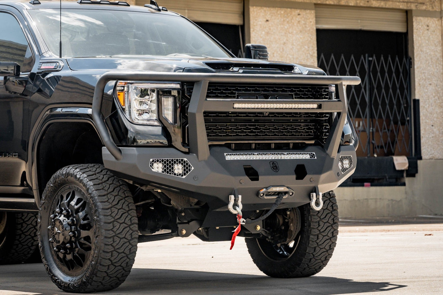 Evolution Front Winch Bumper Reaper Guard - Texture Black 2020-2023 GMC 2500 3500