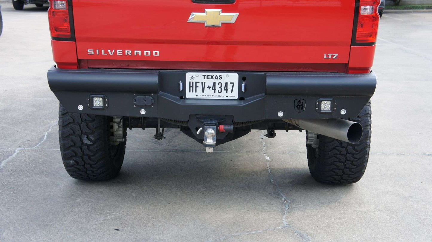 Vaquero Rear Bumper - Texture Black 2015-2019 Chevrolet 2500 3500