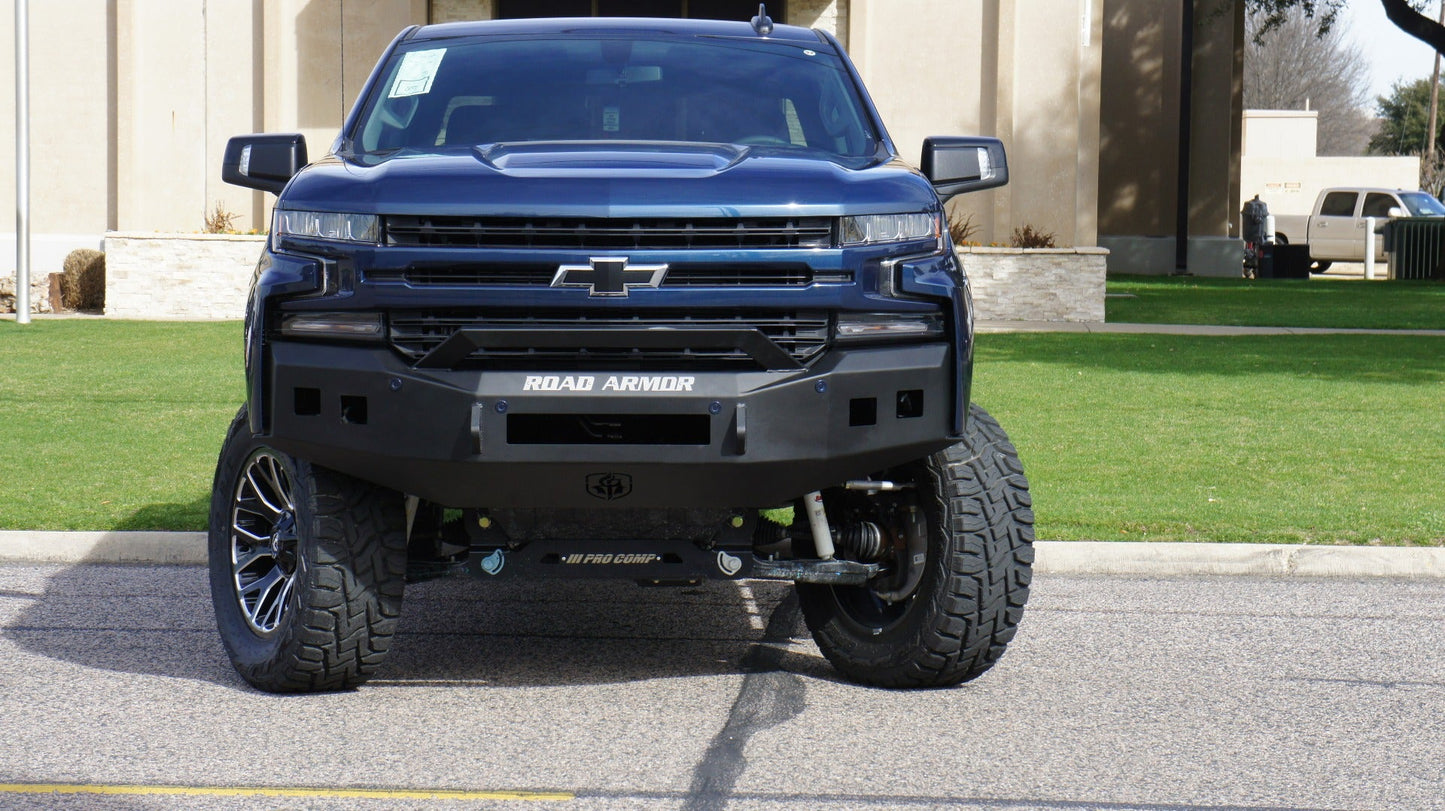 Stealth Front Non-Winch Bumper Sheet Metal Pre-Runner Guard - Texture Black 2019-2021 Chevrolet 1500