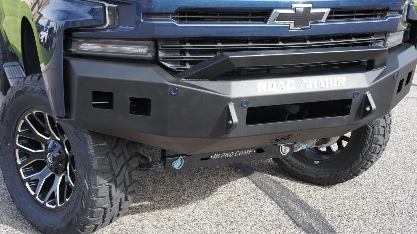 Stealth Front Non-Winch Bumper Sheet Metal Pre-Runner Guard - Texture Black 2019-2021 Chevrolet 1500