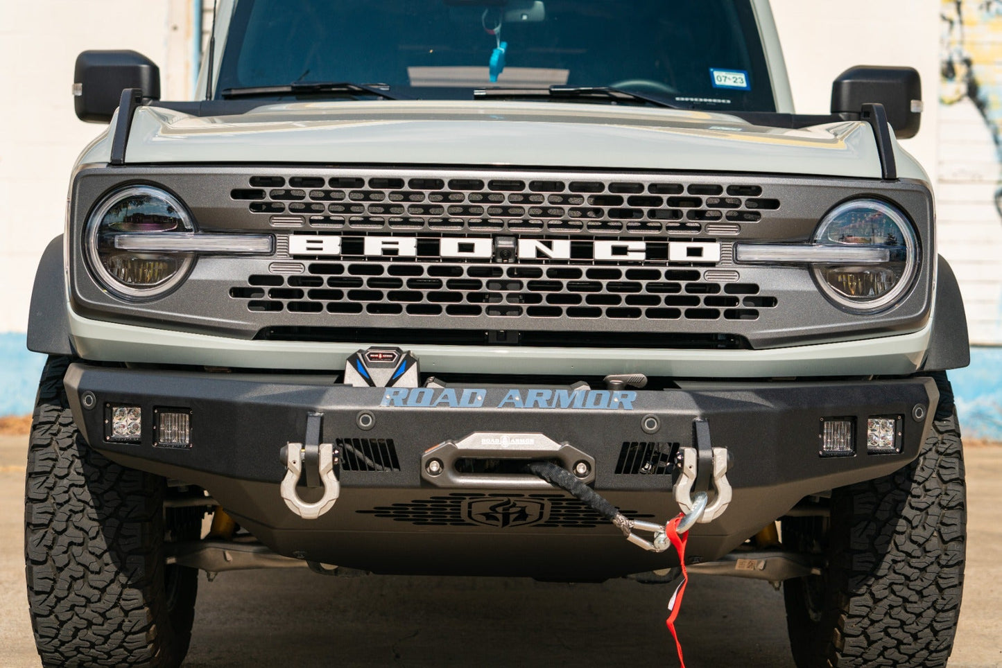 Stealth Front Mid Width Winch Bumper - Texture Black 2021-2024 Ford Bronco
