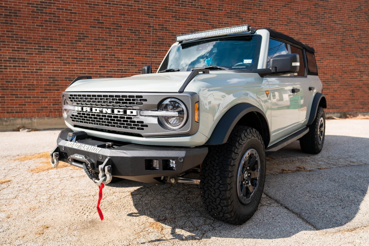Stealth Front A-Pillar Light Mount Brackets - Texture Black 2021-2024 Ford Bronco