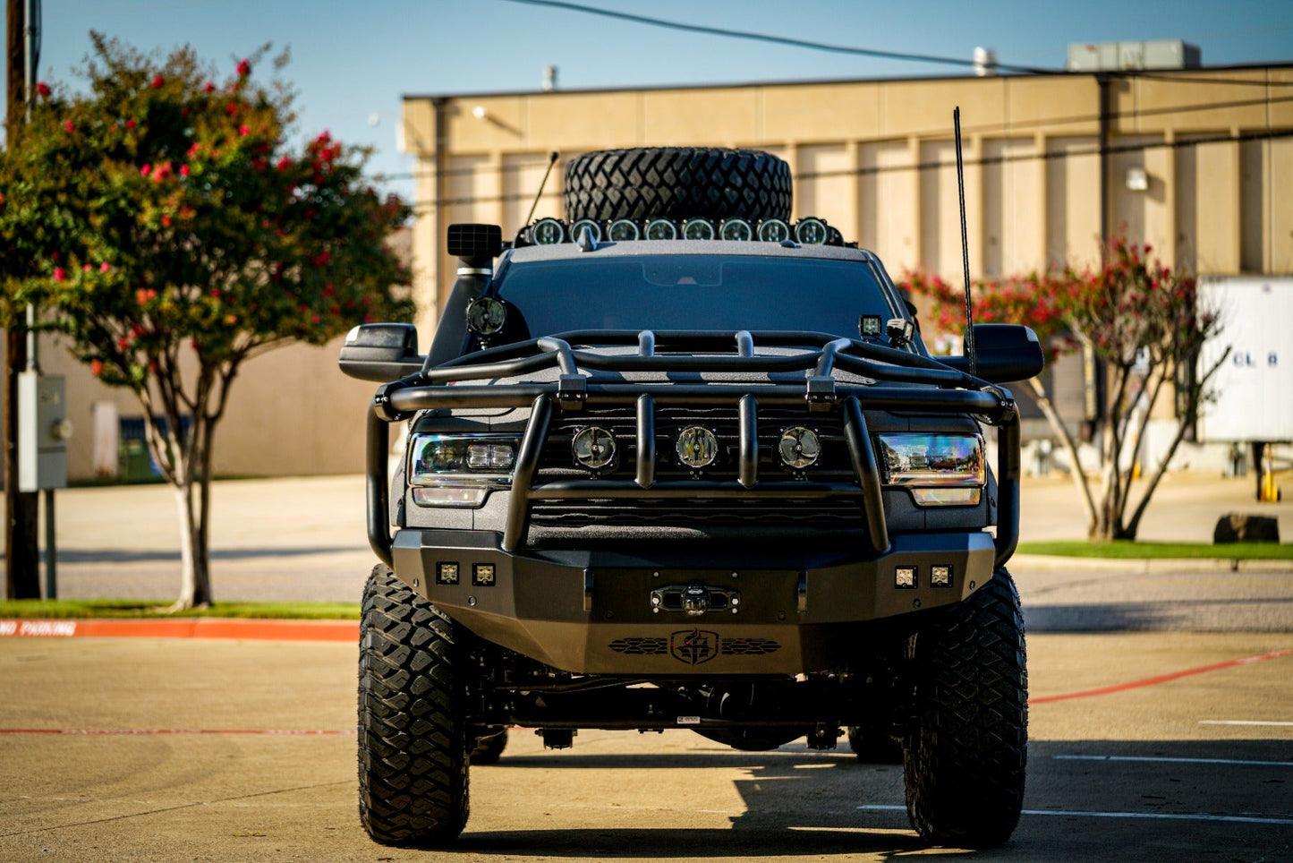 Stealth Front Bumper Accessory Intimidator Guard - Texture Black 2019-2024 RAM 2500 3500