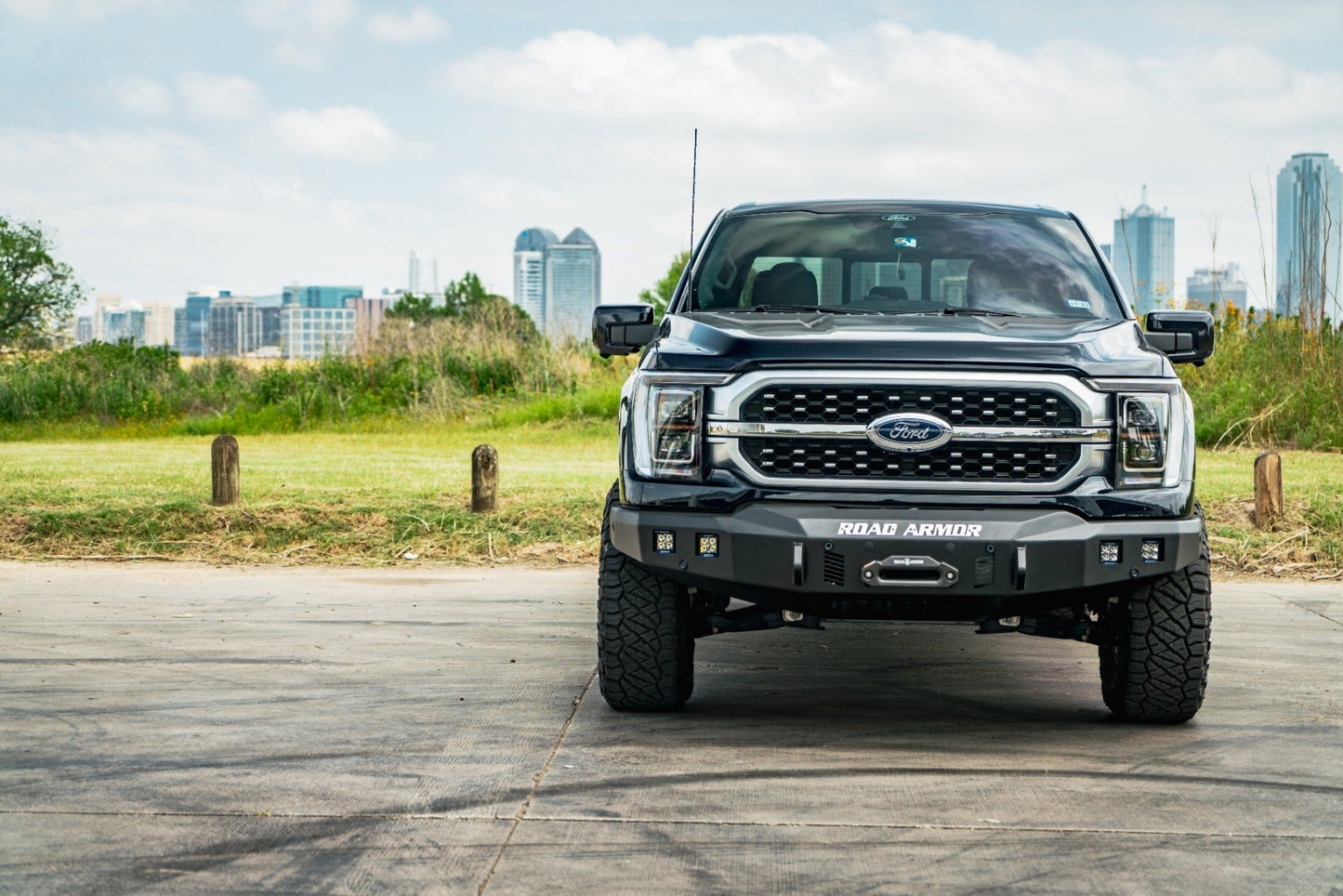 Stealth Front Winch Bumper - Texture Black 2021-2023 Ford F-150