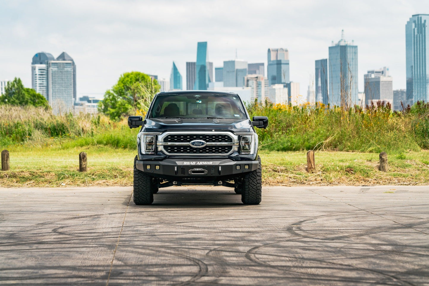 Stealth Front Winch Bumper - Texture Black 2021-2023 Ford F-150