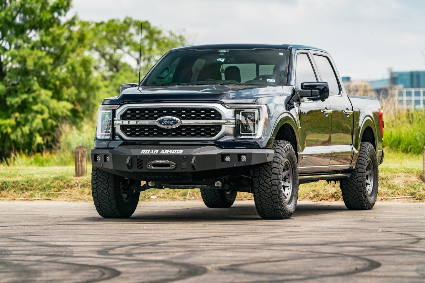 Stealth Front Winch Bumper - Texture Black 2021-2023 Ford F-150