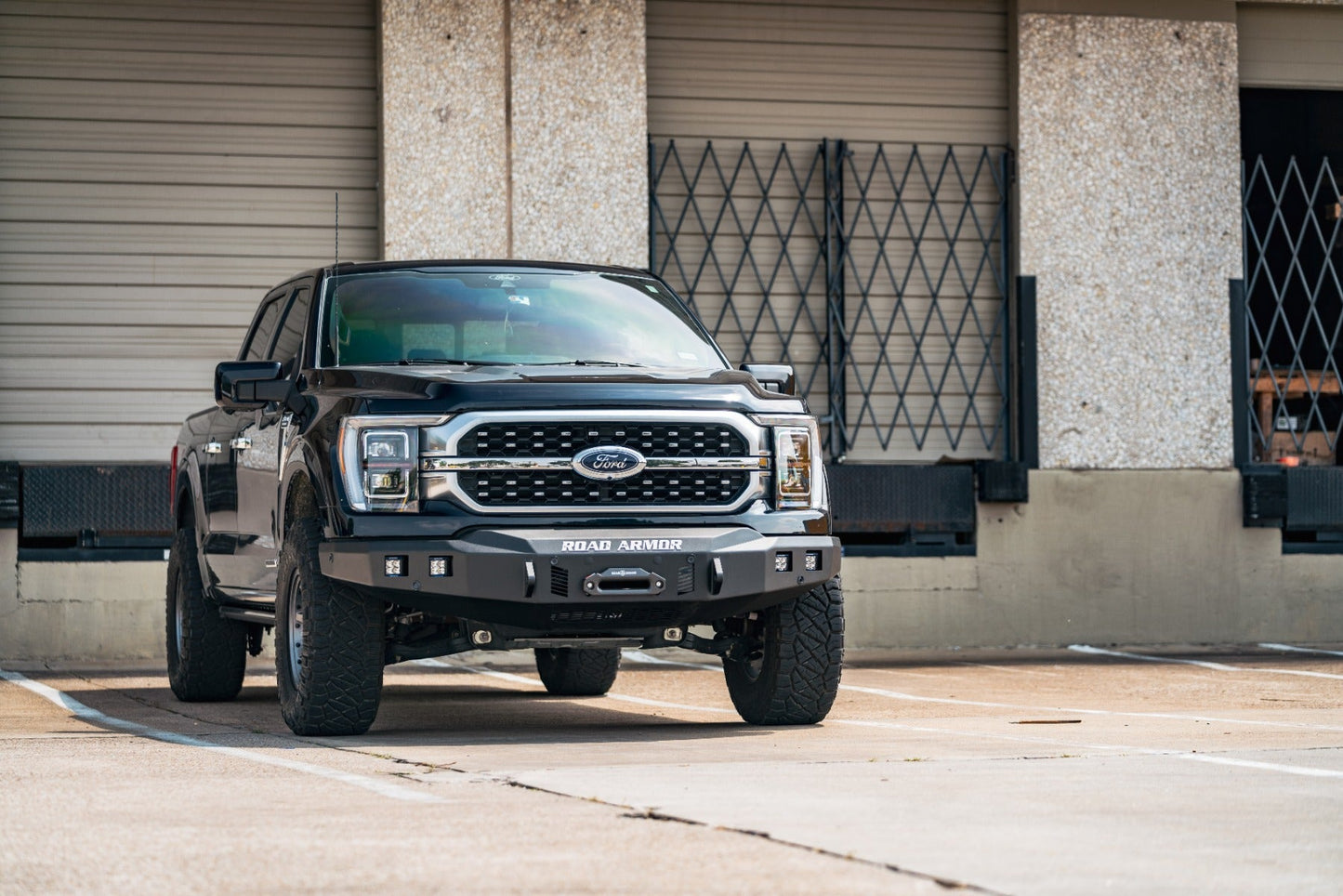 Stealth Front Winch Bumper - Texture Black 2021-2023 Ford F-150