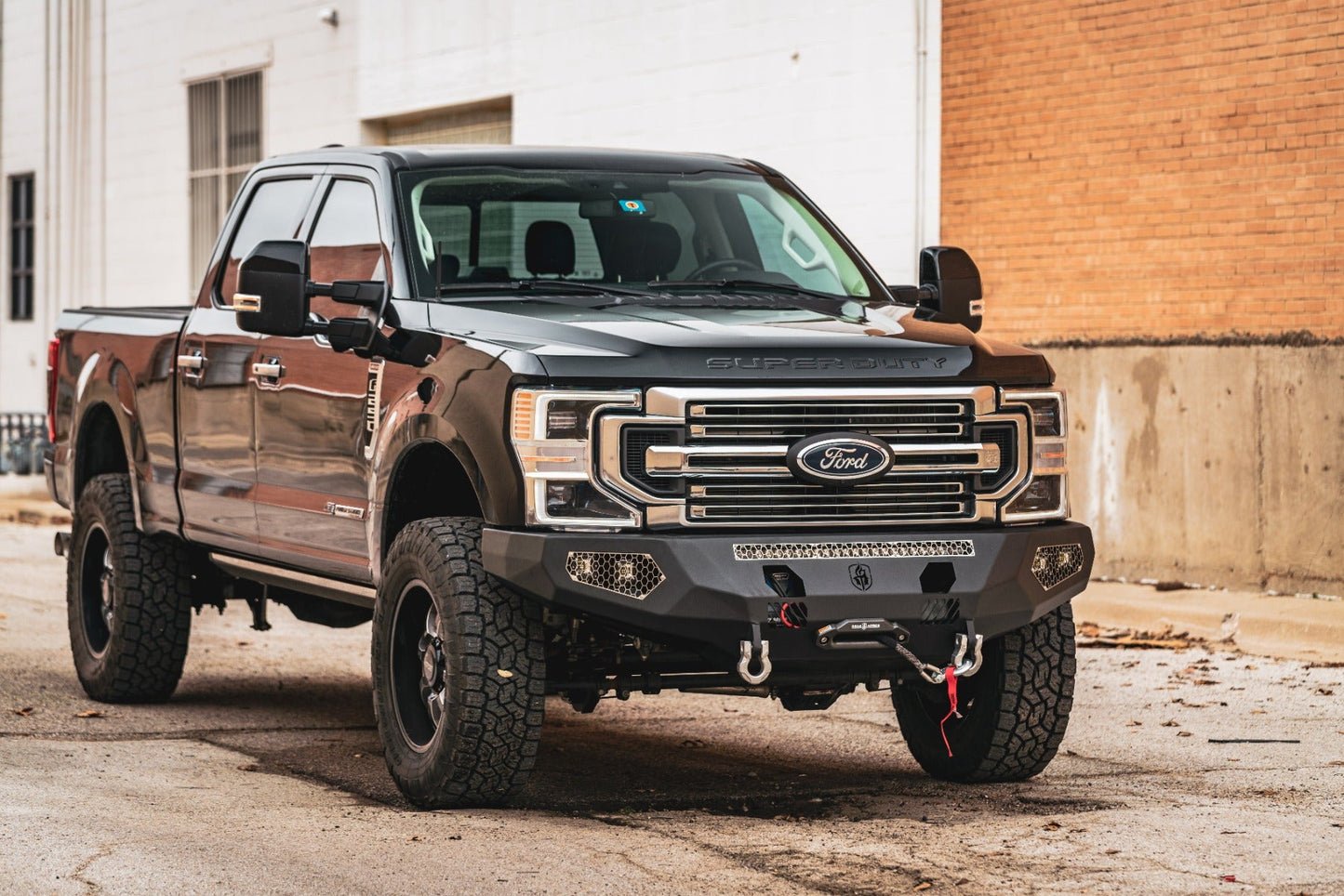 Evolution Front Winch Bumper - Texture Black 2017-2022 Ford F-250 F-350