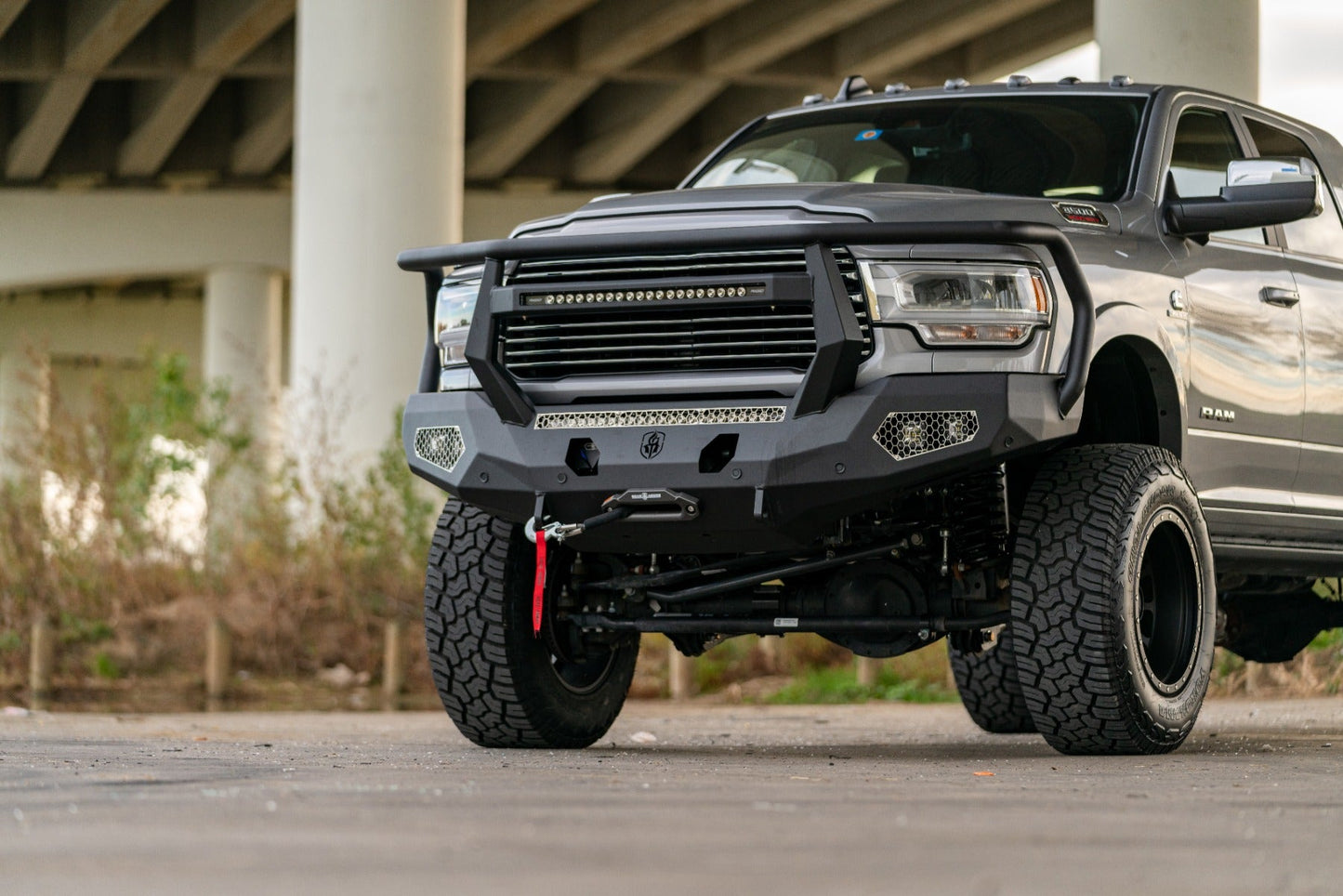 Evolution Front Winch Bumper Reaper Guard - Texture Black 2019-2024 RAM 2500 3500