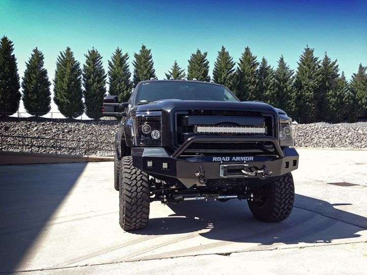 Stealth Front Winch Bumper Pre-Runner Guard - Texture Black 2011-2016 Ford F-250 F-350