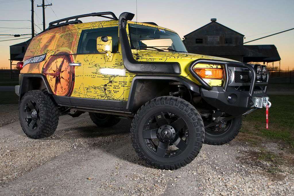 Stealth Front Winch Bumper Titan II Guard | Round Holes - Texture Black 2006-2014 Toyota FJ Cruiser