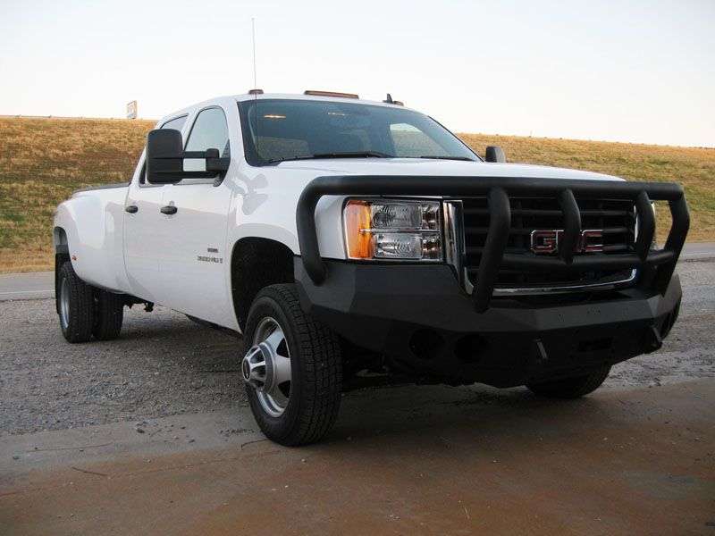 Stealth Front Winch Bumper Titan II Guard | Round Holes - Texture Black 2008-2010 GMC 2500 3500