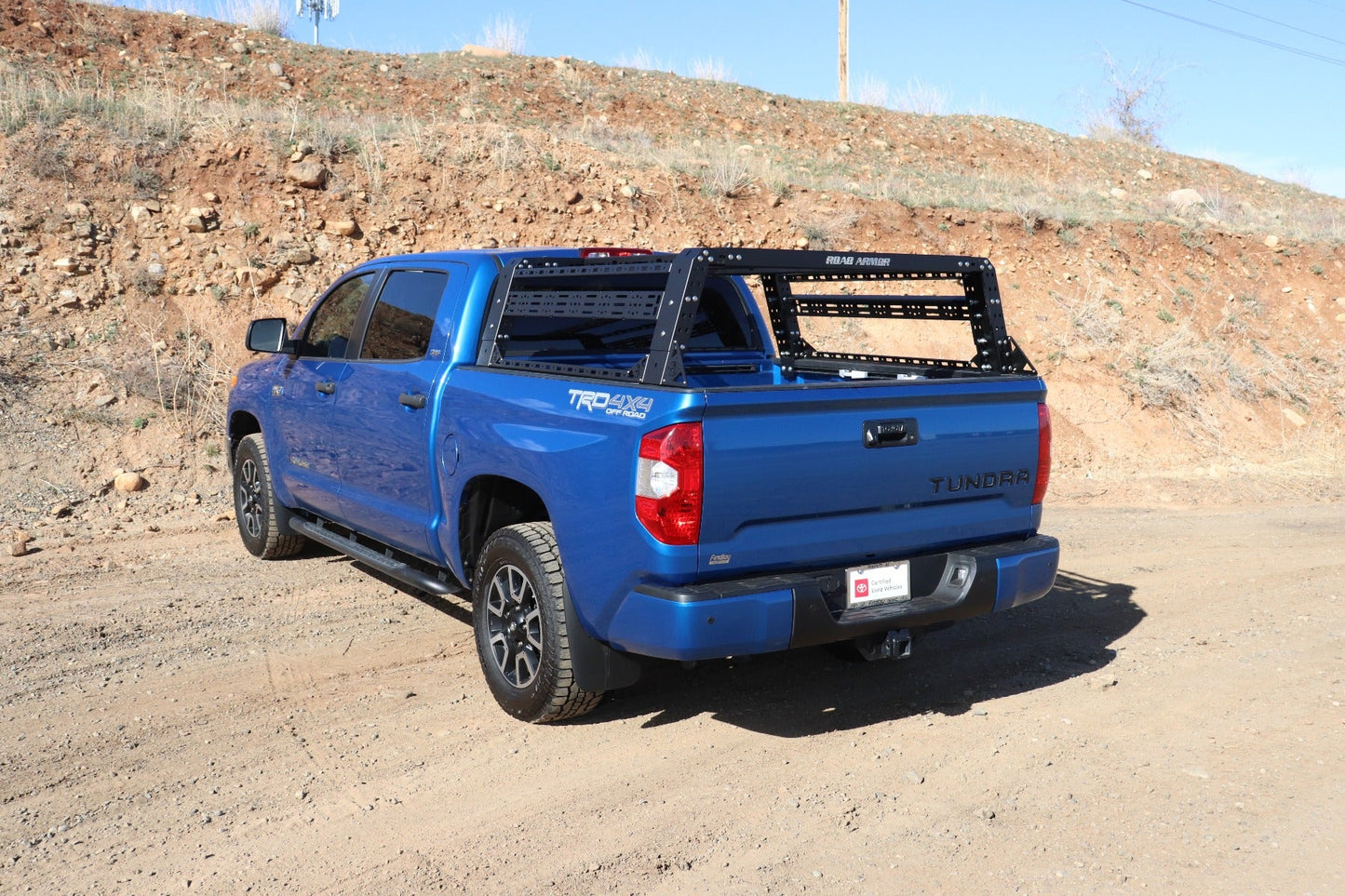 Treck 6.5Ft. Adjustable Bed Rack System | Overland Package | Includes Bracket Kit - Texture Black 2007-2022 Toyota Tundra