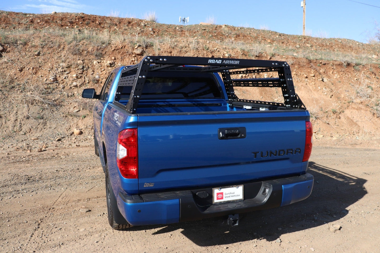 Treck 6.5Ft. Adjustable Bed Rack System | Overland Package | Includes Bracket Kit - Texture Black 2007-2022 Toyota Tundra