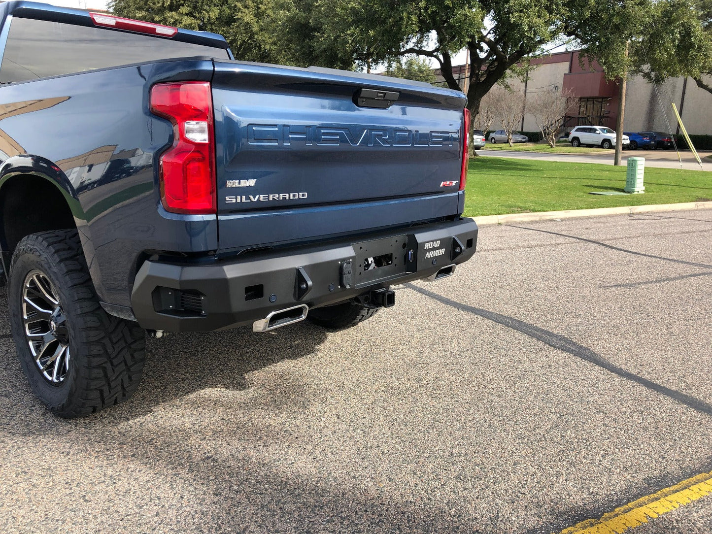 Stealth Rear Winch Bumper - Texture Black 2019-2021 Chevrolet/GMC 1500