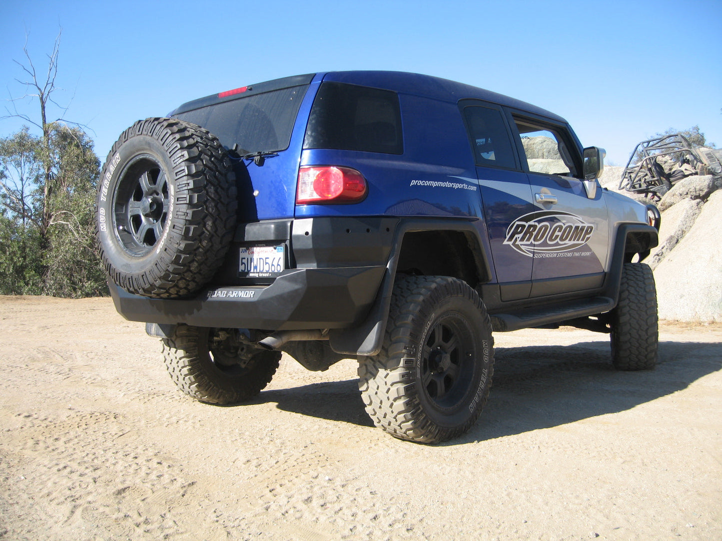 Stealth Rear Non-Winch Bumper - Texture Black 2006-2014 Toyota FJ Cruiser