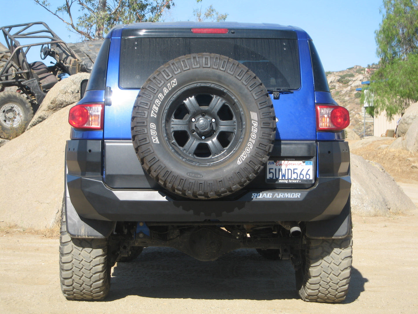 Stealth Rear Non-Winch Bumper - Texture Black 2006-2014 Toyota FJ Cruiser