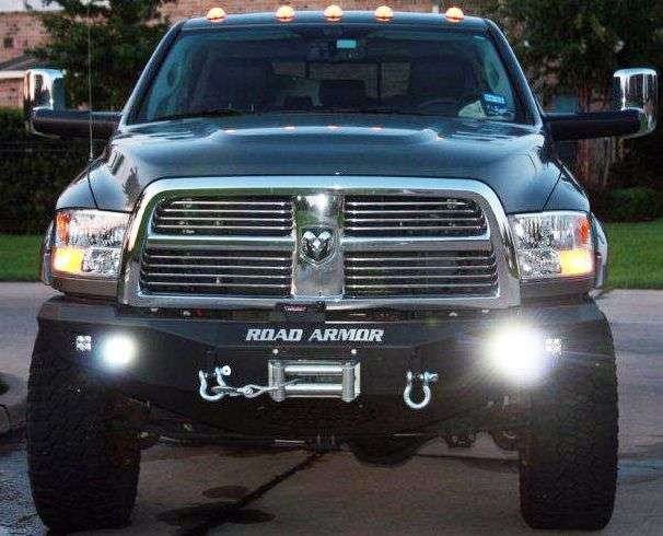 Stealth Front Winch Bumper - Texture Black 2010-2018 RAM 2500 3500