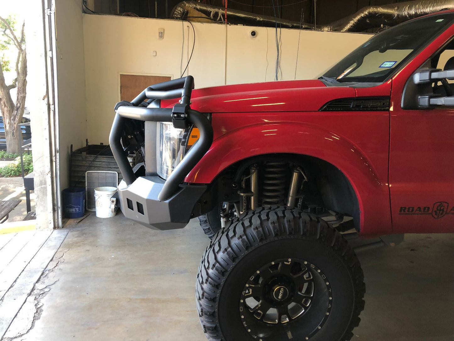 Stealth Front Winch Bumper Titan II Guard | Intimidator - Texture Black 2011-2016 Ford F-250 F-350