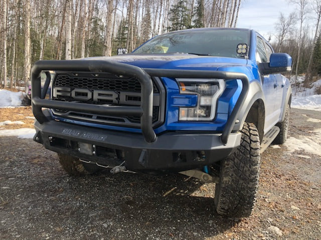 Stealth Front Non-Winch Bumper Lonestar Guard - Texture Black 2017-2020 Ford Raptor